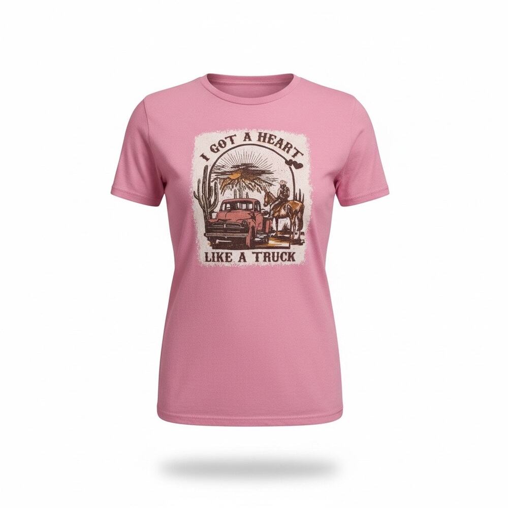I Got a Heart Like a Truck Graphic T Shirt Youth Medium Tee - Lainey Wilson